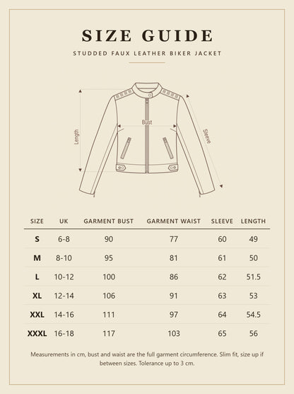 Otterburn biker jacket size guide