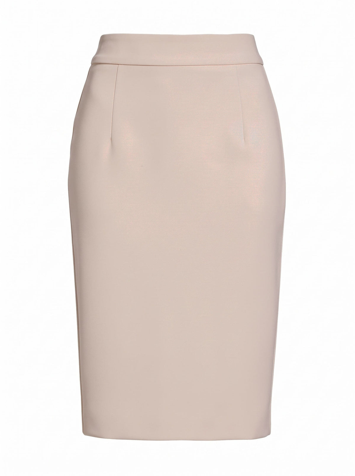High waisted pencil skirt in Magnolia, front view, Aylworth by Harlbury