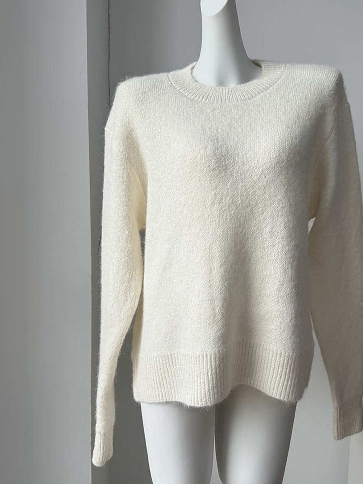 The Thistledown oversized crew neck jumper shown on its own