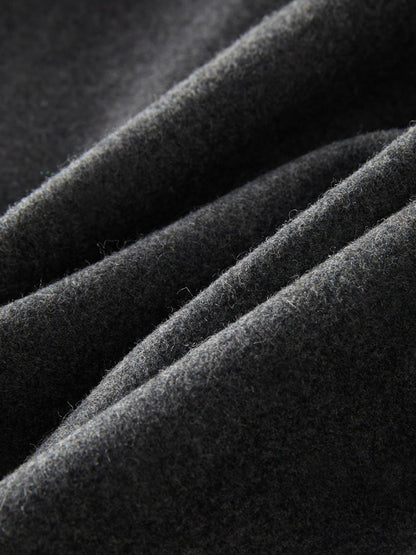 Brushed wool blend cloth of the Northleach wool skirt, close detail